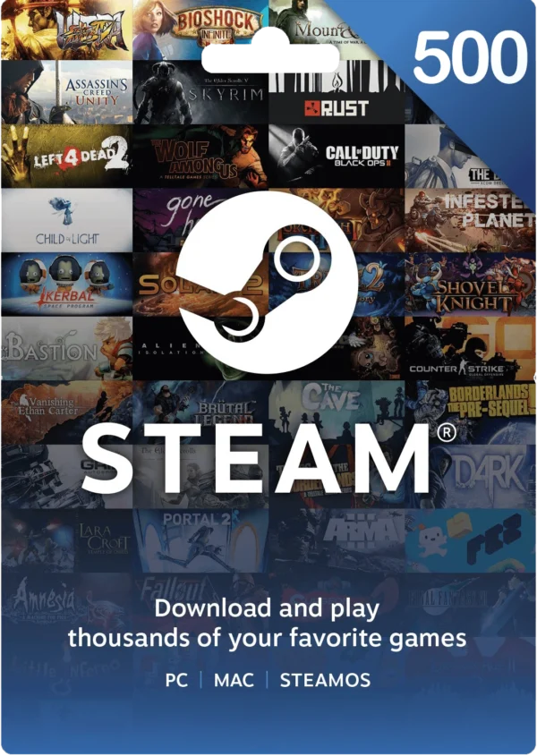 Steam Gift Card 500 INR - Steam Key - INDIA Steam Gift Card 500 INR - Steam Key - INDIA